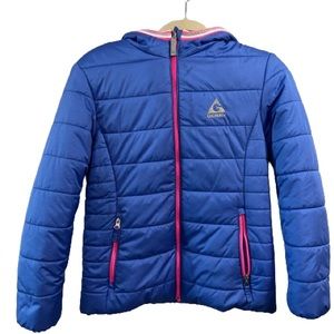 Gerry Youth Girl’s Winter Jacket with Hood ZipUp Pockets Hip Length L-14